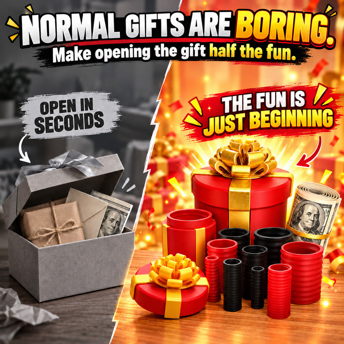 🔥Last Day 50% OFF - Annoying Nested Screw Gift Box