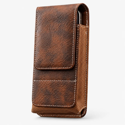 ⚡Big Discount | Waist Belt Cell Phone Pouch 📱 Multi-Pocket Leather Holster with Card Holder-2