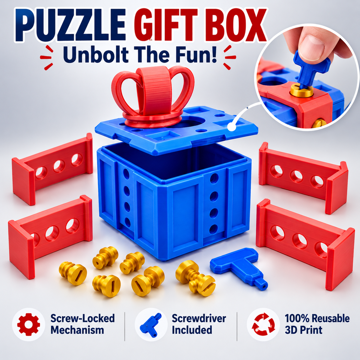 🔥Last Day Promotion 49% OFF🎁Annoying Gift Box - 3D Printed Gift Box