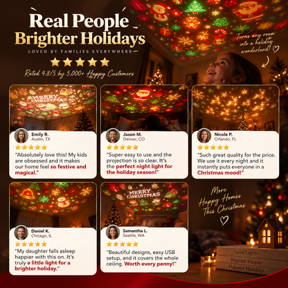 VWOEDSWSE™ Christmas Projector