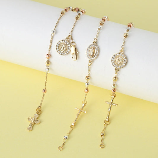 🔥LAST DAY 50% OFF -Rosary Cross Beaded Bracelet