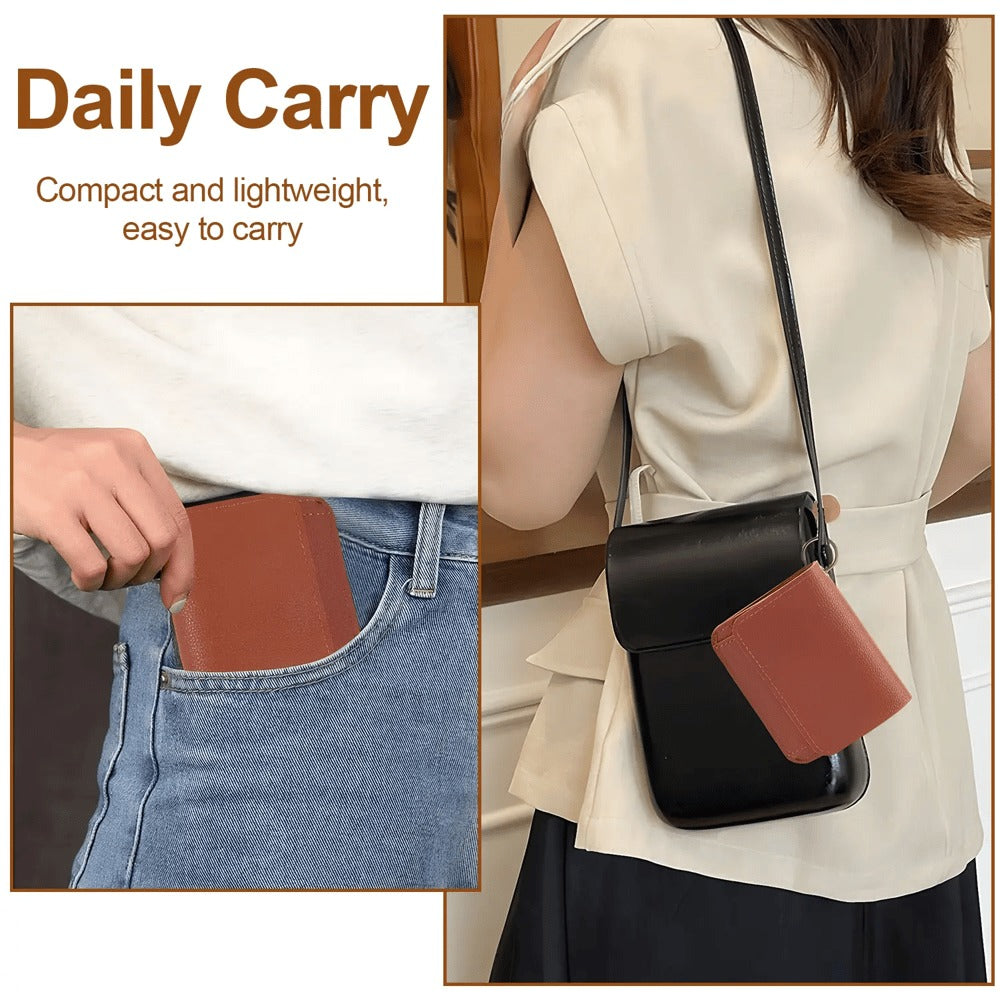 Women's Compact Bifold Wallet with ID Window