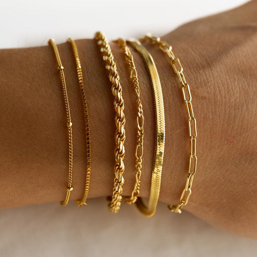 Eunoieuon 6-Chain Stacking Bracelet Set