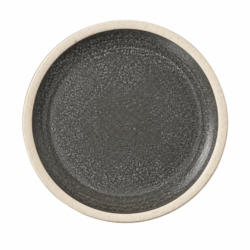 Black Ceramic Dessert Plate