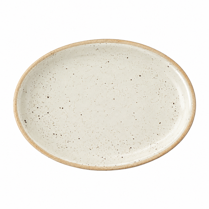 6-inch Pearl Plate - Glossy Sesame