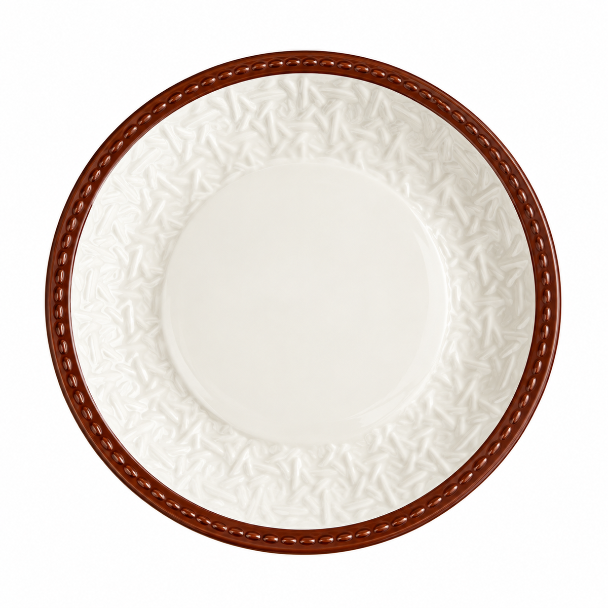 Braided Brown 6-inch Dessert Plate