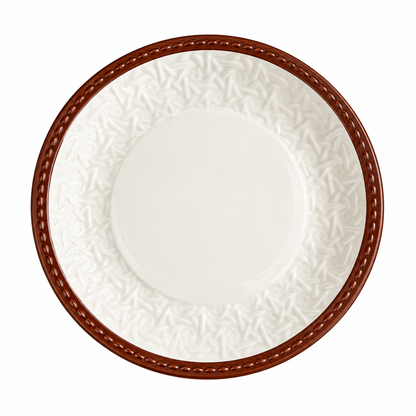 Braided Brown 6-inch Dessert Plate