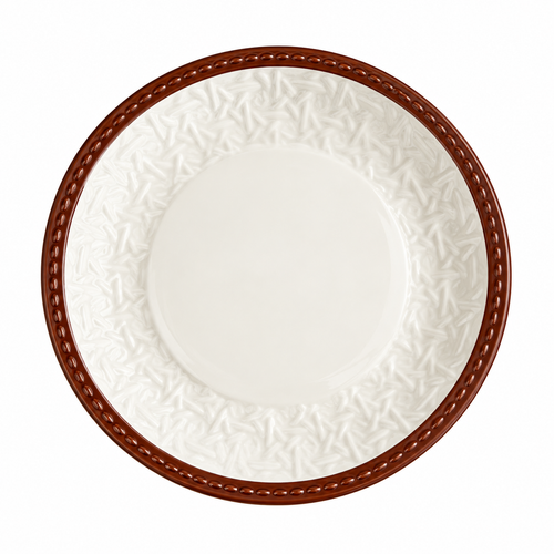 Braided Brown 6-inch Dessert Plate