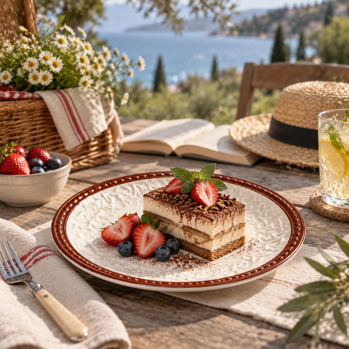 Braided Brown 6-inch Dessert Plate